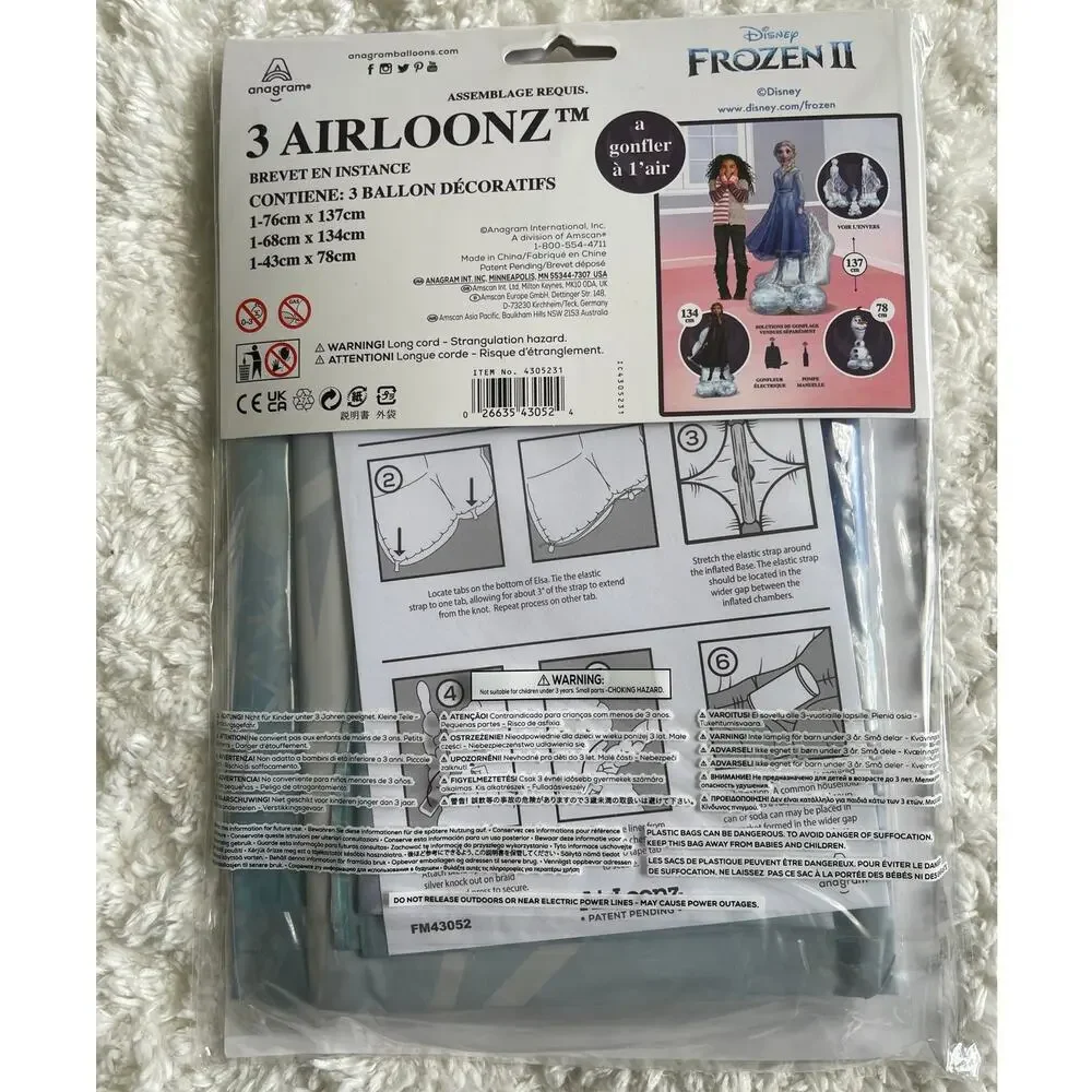 Disney Frozen II AirLoonz Balloon Set Elsa Anna Olaf Party Supply Decor NEW